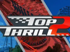 Top Thrill 2 logo with promotional images in the background.